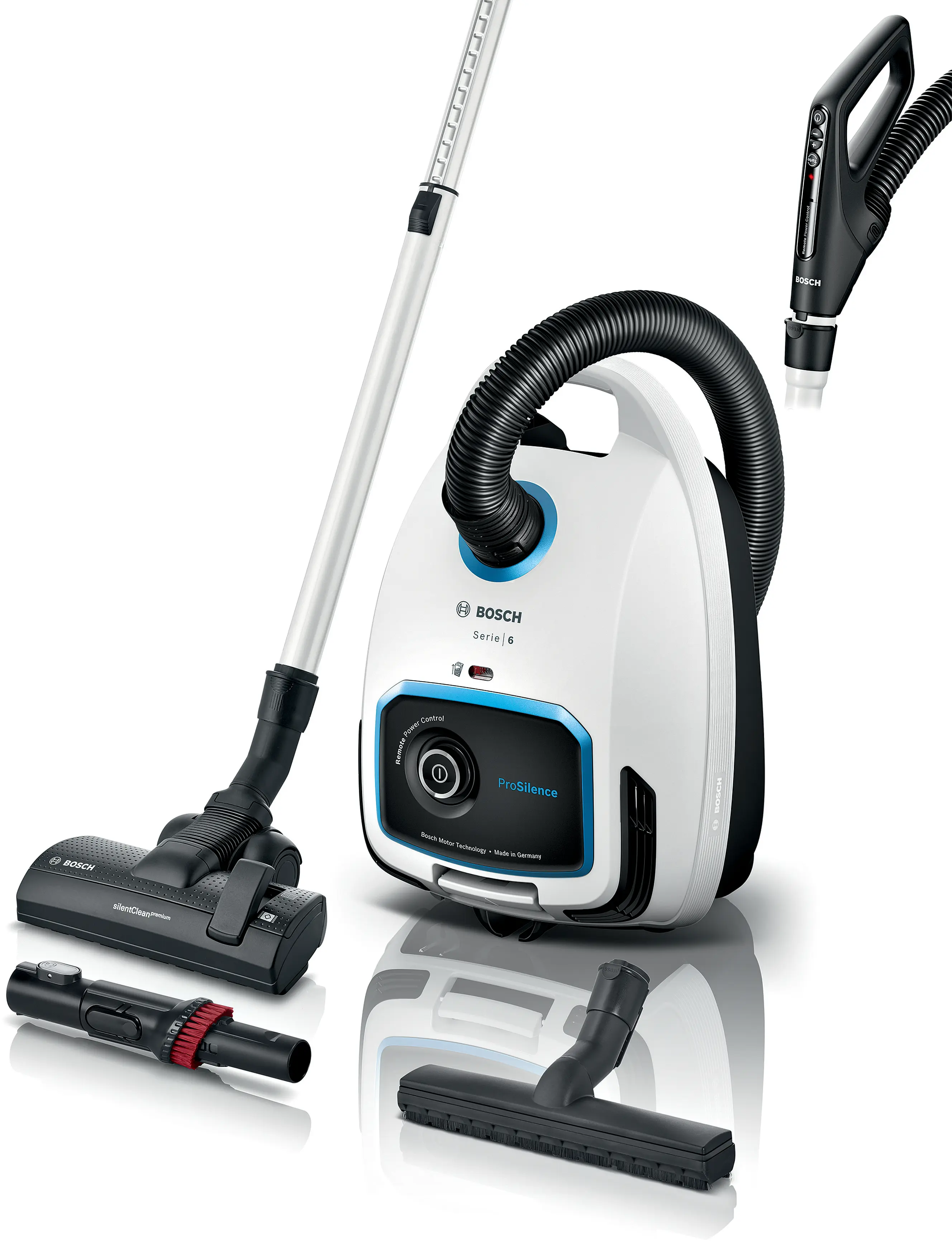 Bosch Serie 6 Toz torbalı Süpürge ProSilence Beyaz BGB6SIL1