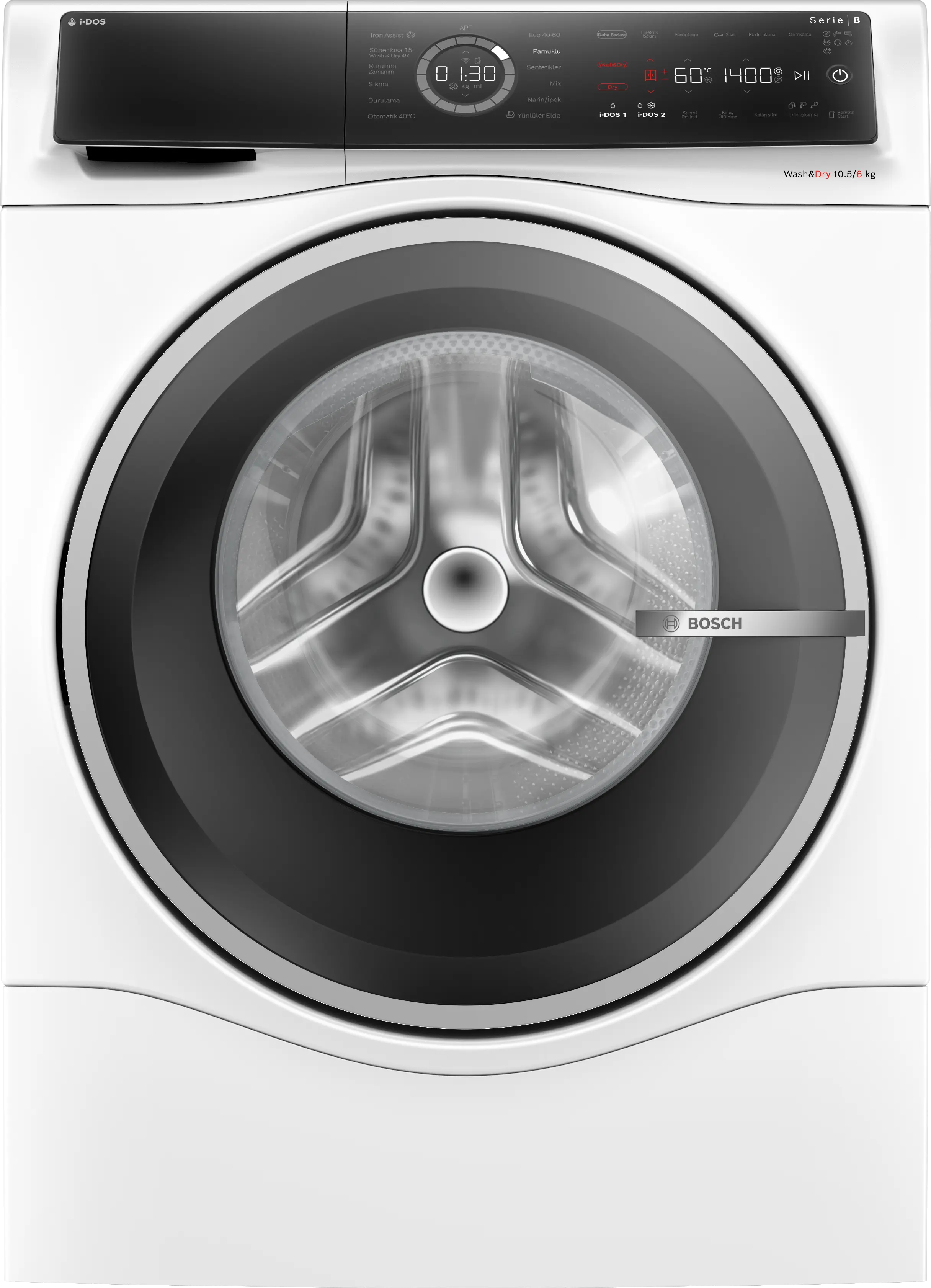Bosh Serie 8 Kurutmalı Çamaşır Makinesi 10.5/6 kg WNC254A0TR
